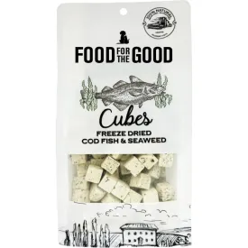 25% OFF: Food For The Good Codfish & Seaweed Cubes Freeze-Dried Treats For Cats & Dogs 70g