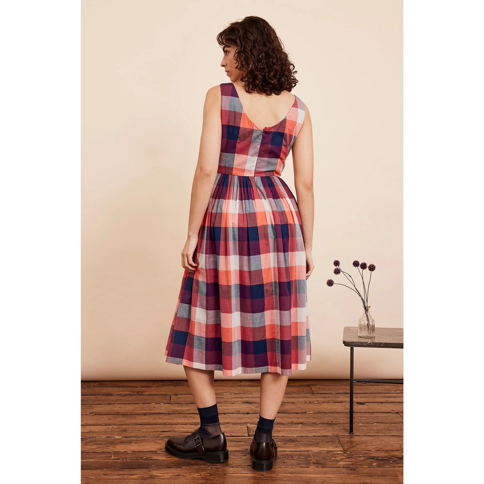 Abigail Dress - Cherry Plaid