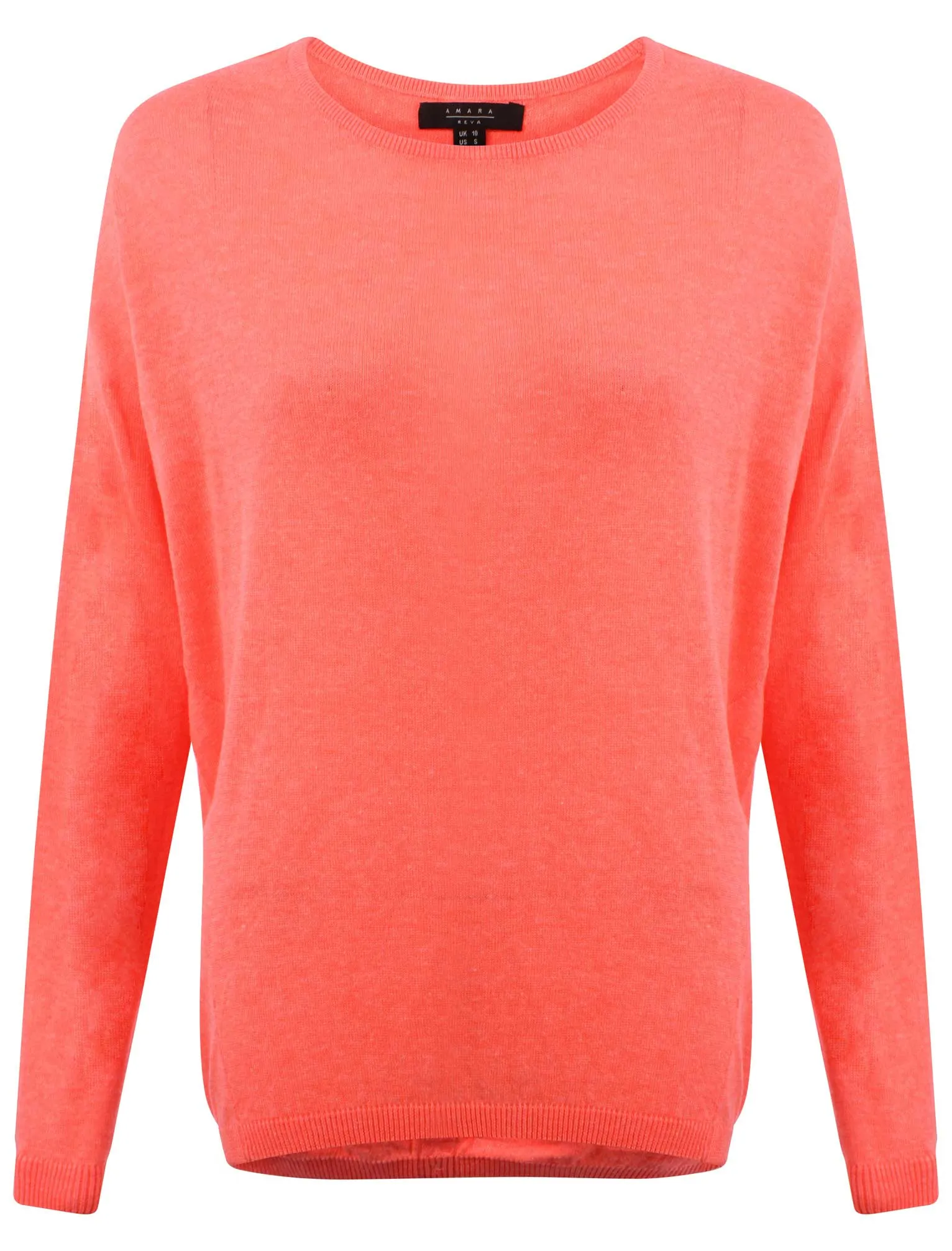 Amara Reya Wisteria orange lightweight jumper