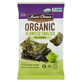 Annie Chun's Organic Wasabi Seaweed Snacks, 0.35 oz
 | Pack of 12