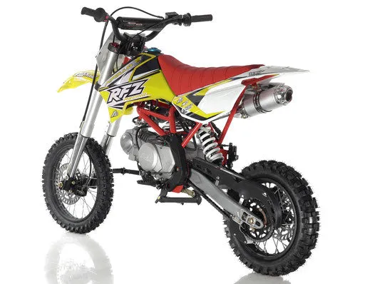 Apollo DB-X14 Ultra-Elite 125cc Pit / Dirt Motorcycle-14-inch front tire, 4-speed semi-automatic transmission, 30-inch seat height--OFF ROAD ONLY, CA Legal