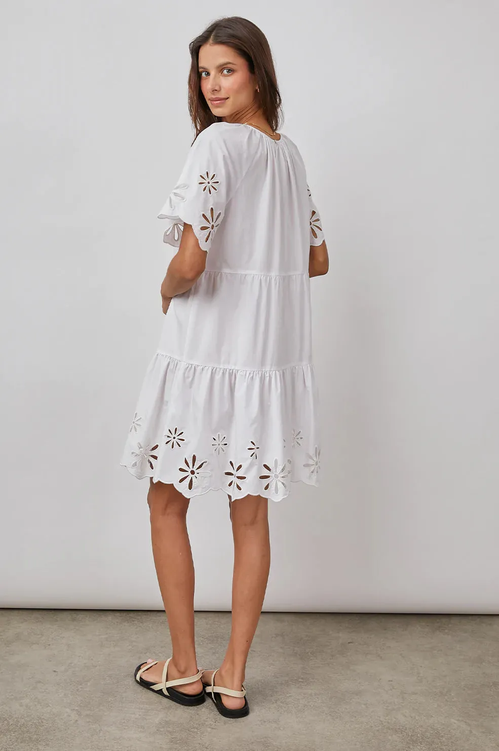 ARIELLE DRESS - WHITE EYELET