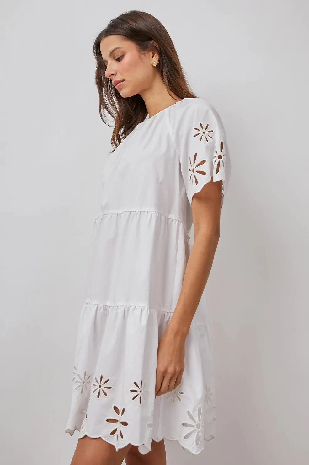 ARIELLE DRESS - WHITE EYELET