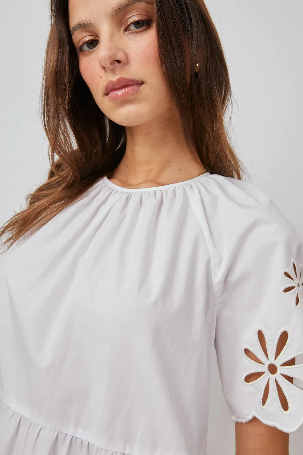 ARIELLE DRESS - WHITE EYELET