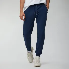 Ascent French Terry Cotton Blend Joggers Midnight Blue