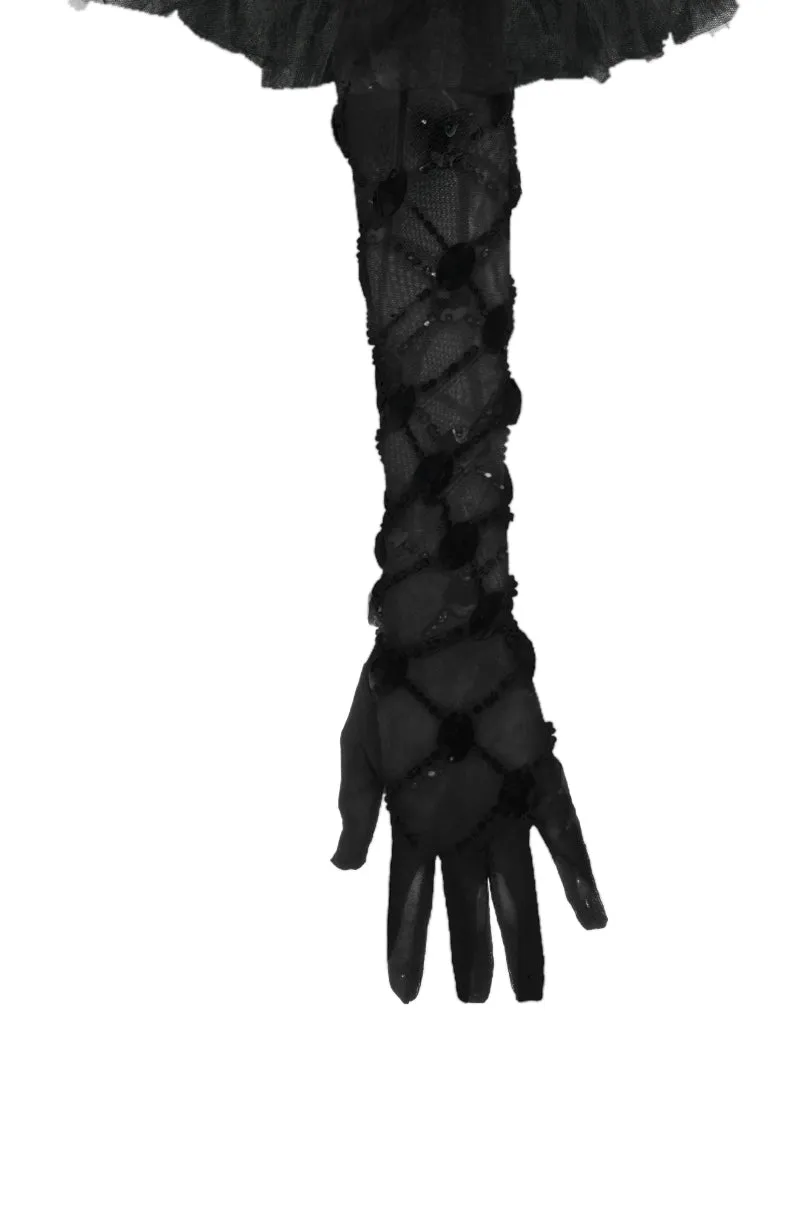 AVANT GARDE BEADED EVENING GLOVES