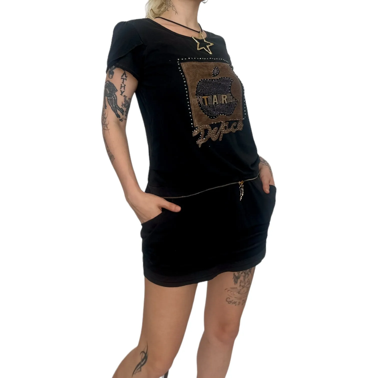 Avant Garde Shortsleeve Mini Dress (S/M)