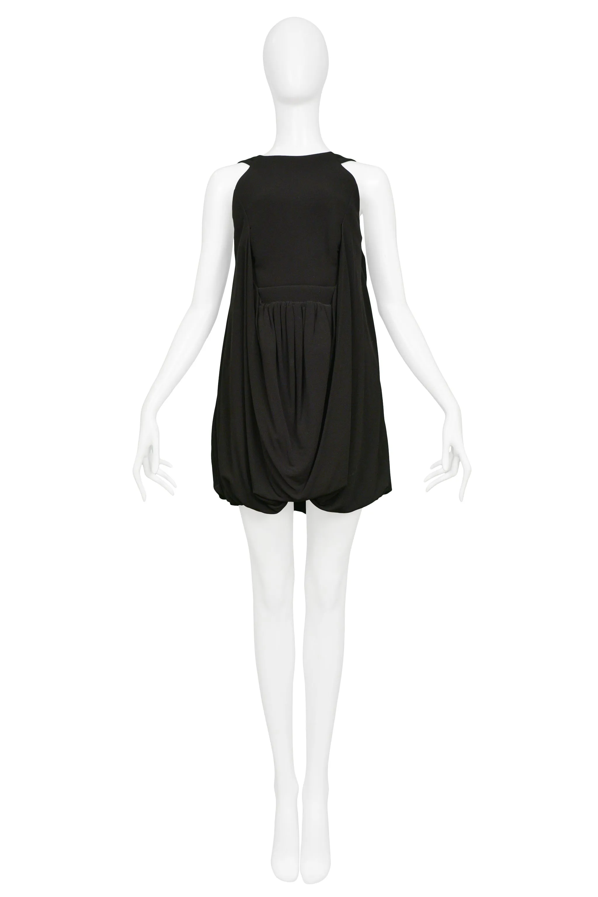 BALENCIAGA BLACK COCKTAIL MINI DRESS 2007