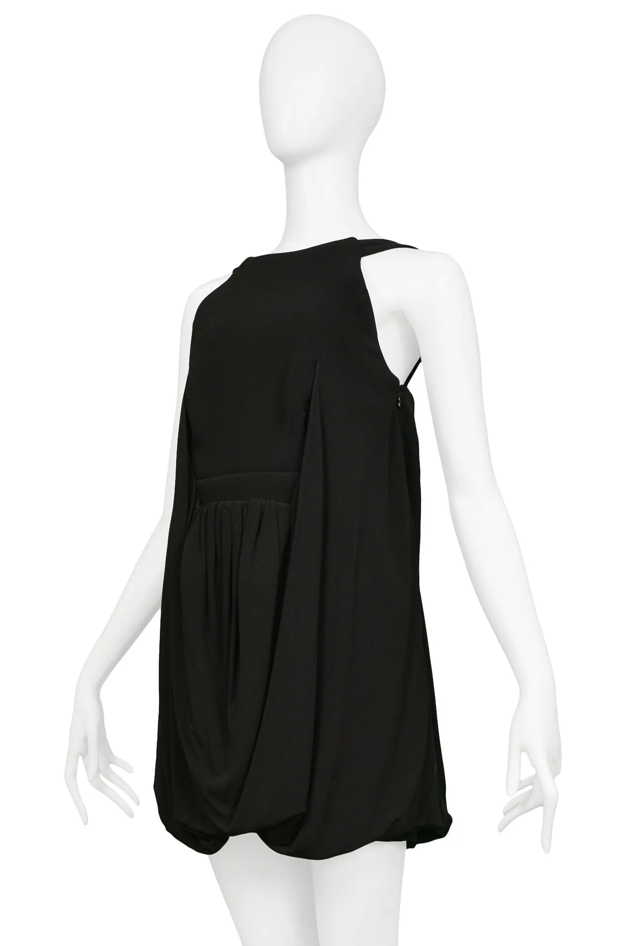 BALENCIAGA BLACK COCKTAIL MINI DRESS 2007