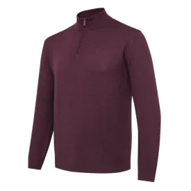 Beretta MERINO HALF ZIP SWEATER Cordovan Spirit