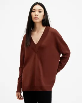 Bern Merino Wool V-Neck Jumper