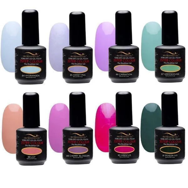 Bio Seaweed Vintage Garden Collection - 3Step Colour Gel Polish set of 8