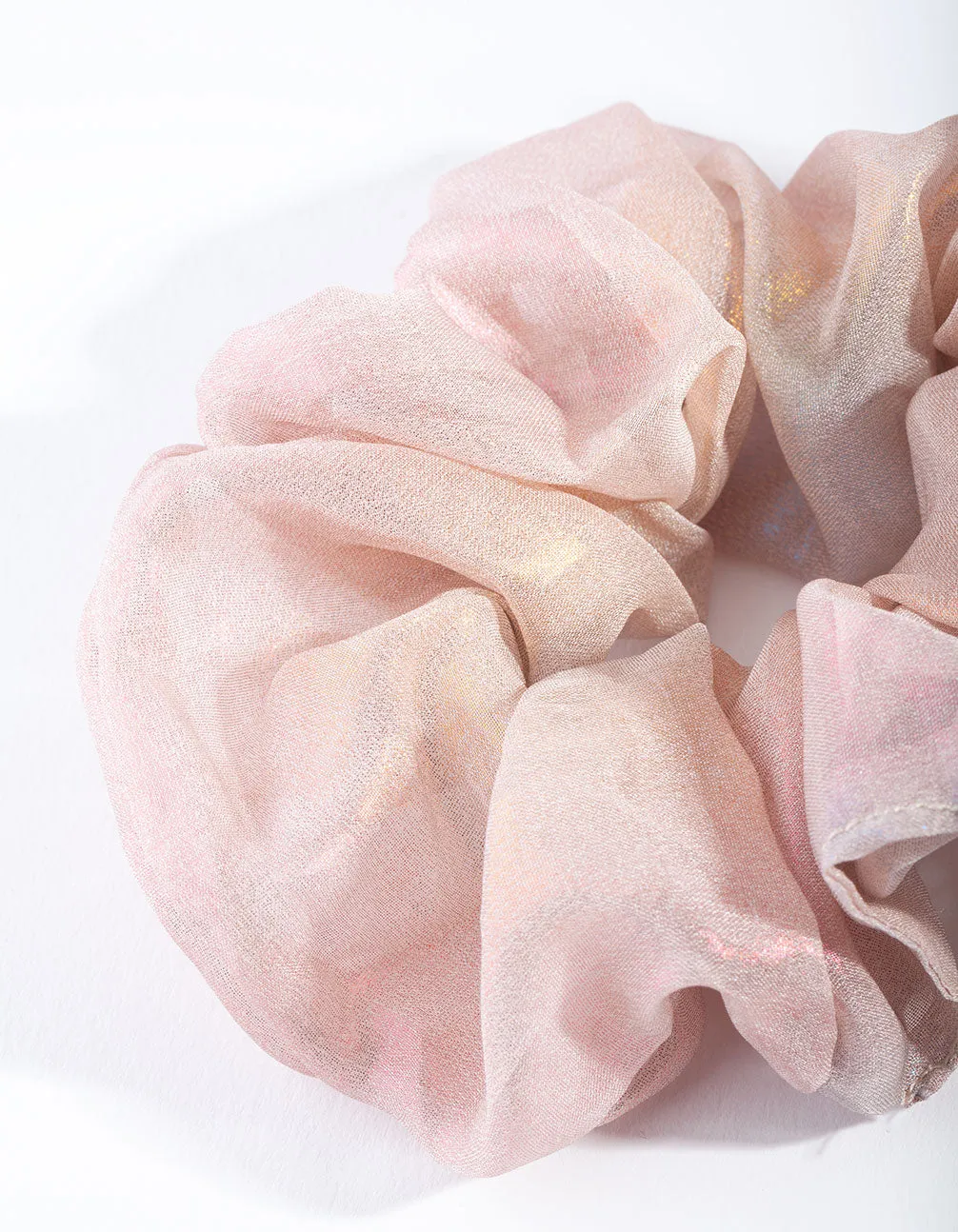 Blush Reflective Scrunchie