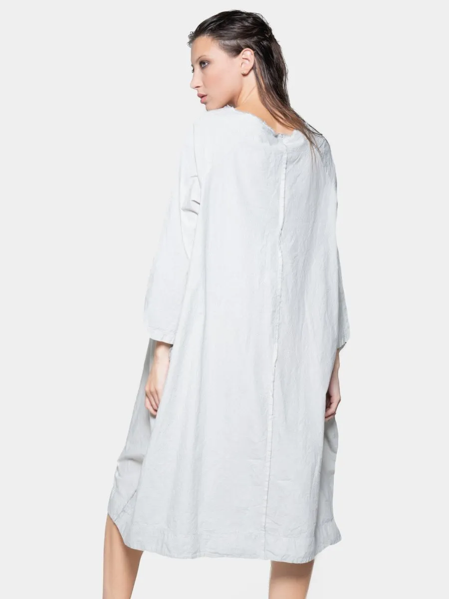 Boat Neck Front Seam Organic Cotton Dress