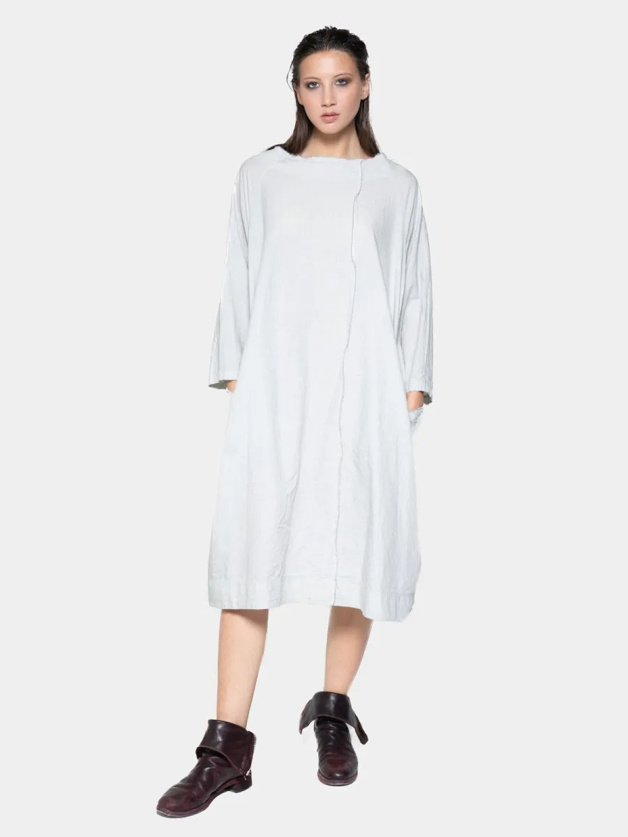 Boat Neck Front Seam Organic Cotton Dress