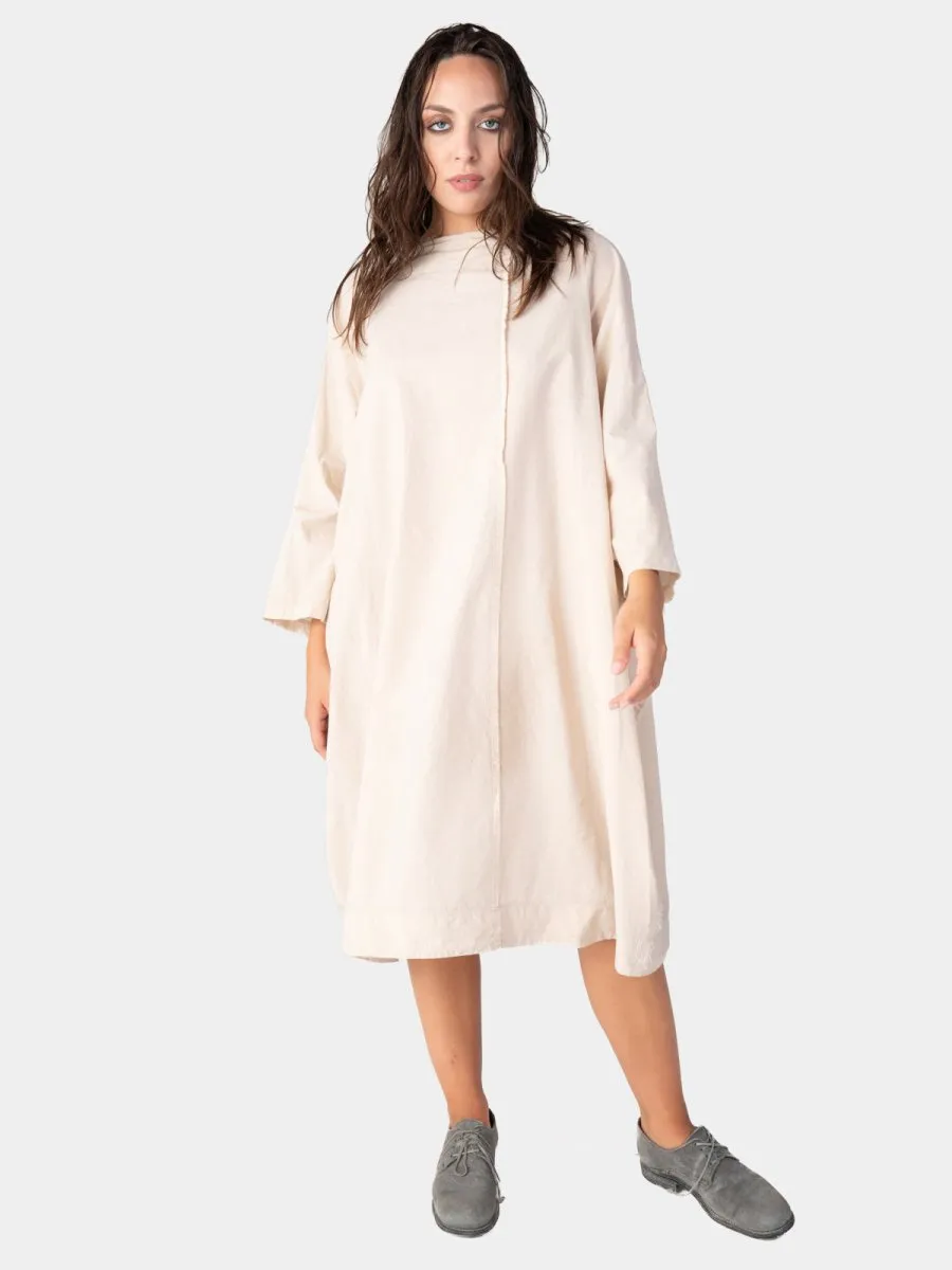 Boat Neck Front Seam Organic Cotton Dress