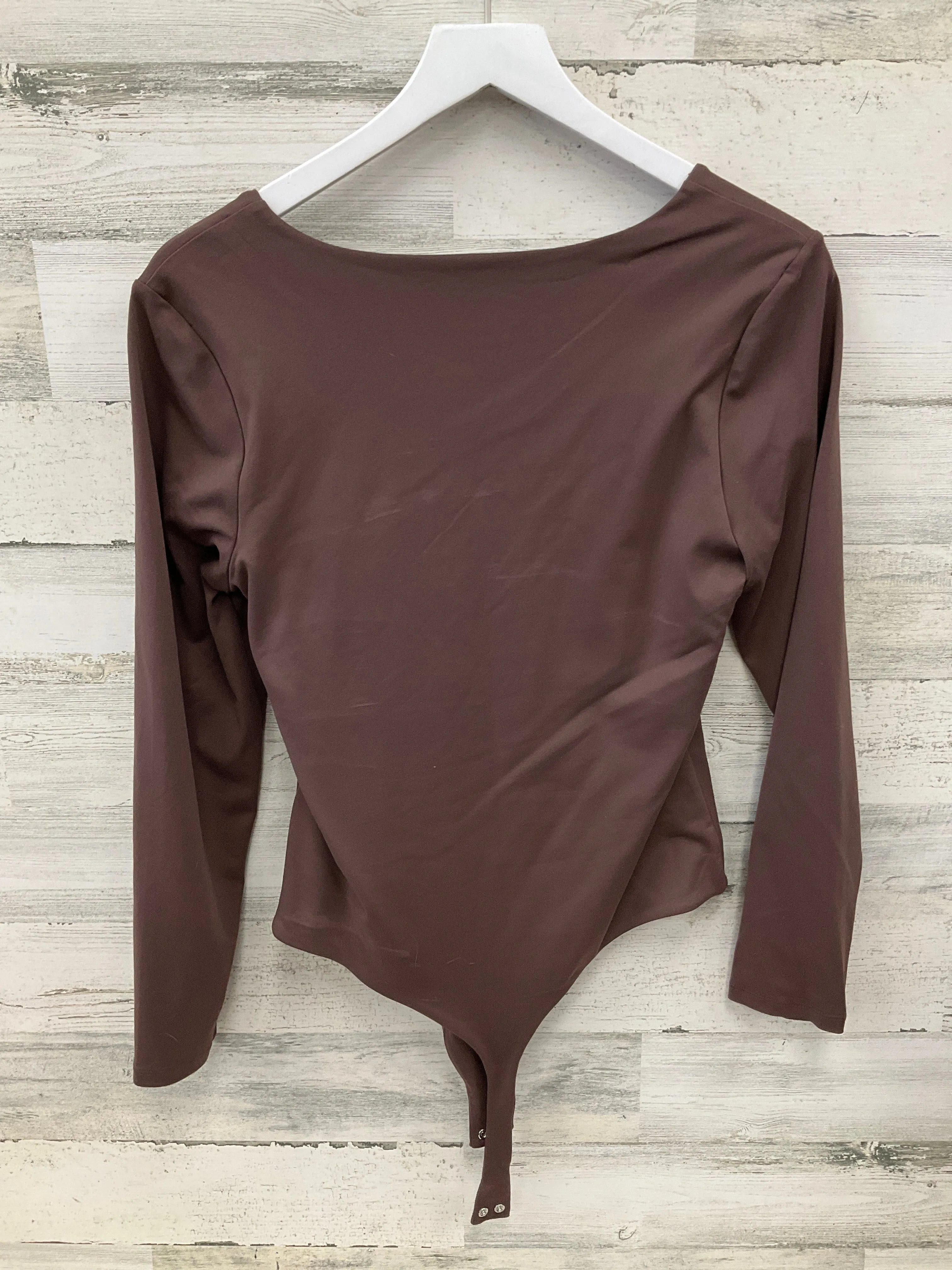 Bodysuit By Clothes Mentor In Brown, Size: L