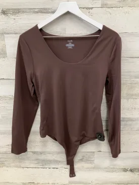 Bodysuit By Clothes Mentor In Brown, Size: L