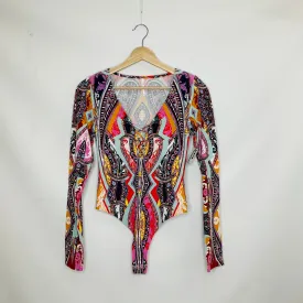 Bodysuit By Free People In Multi-colored, Size: S