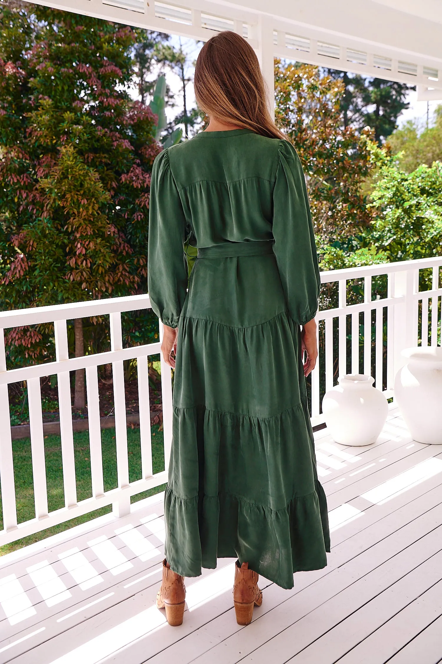 Bonnie Dress - Emerald forest