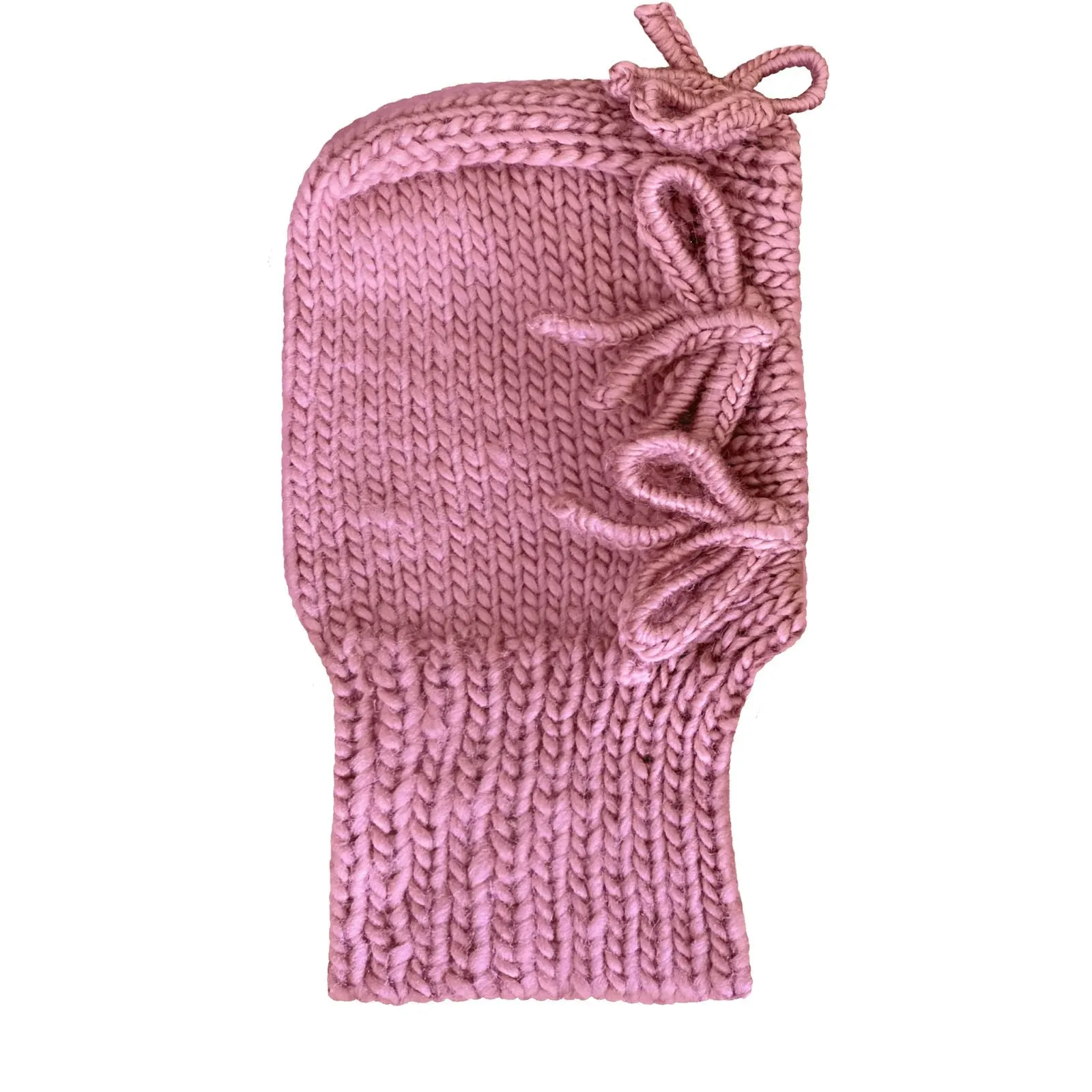 Bows Hand Knitted Balaclava