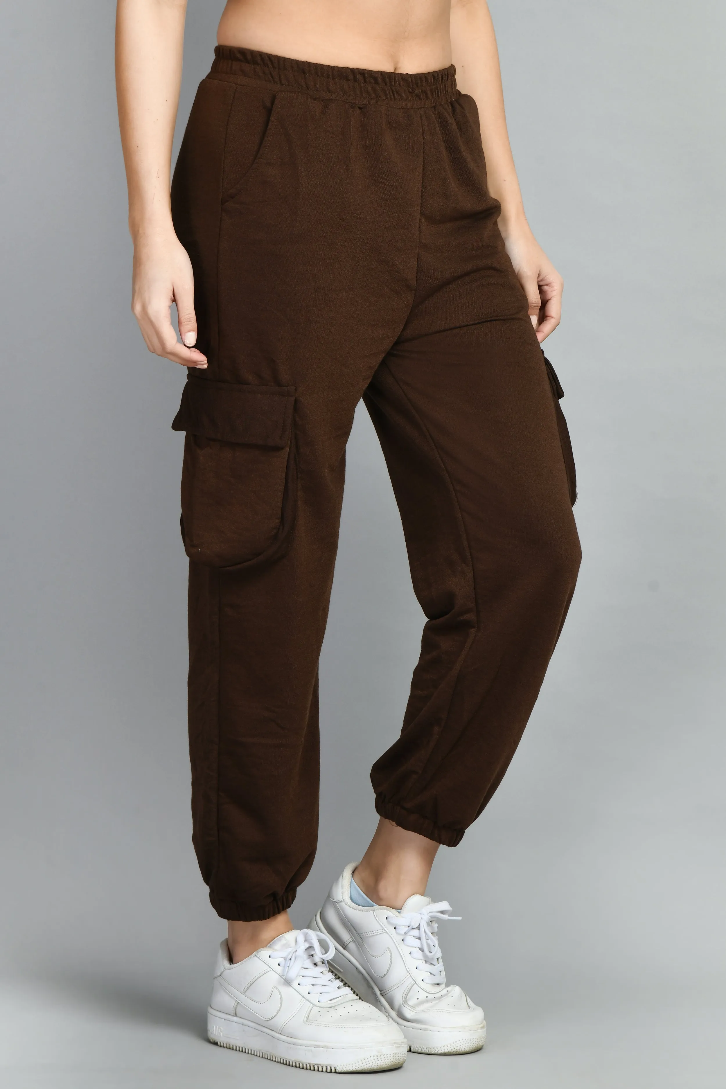 Brown cargo jogger