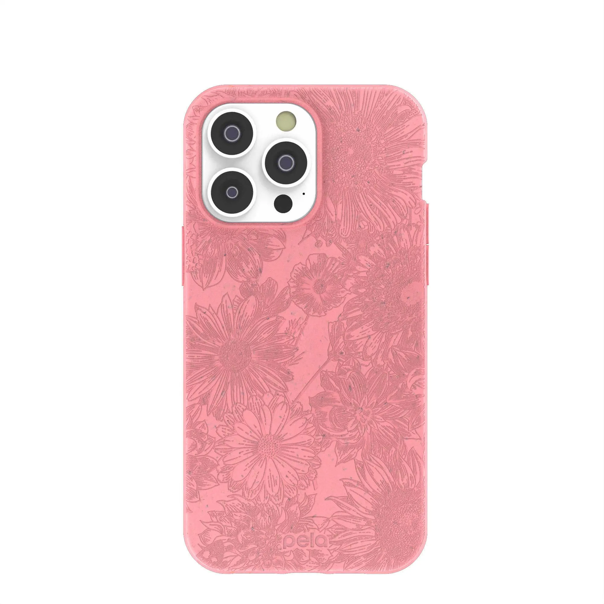 Bubblegum Pink Flora iPhone 14 Pro Max Case