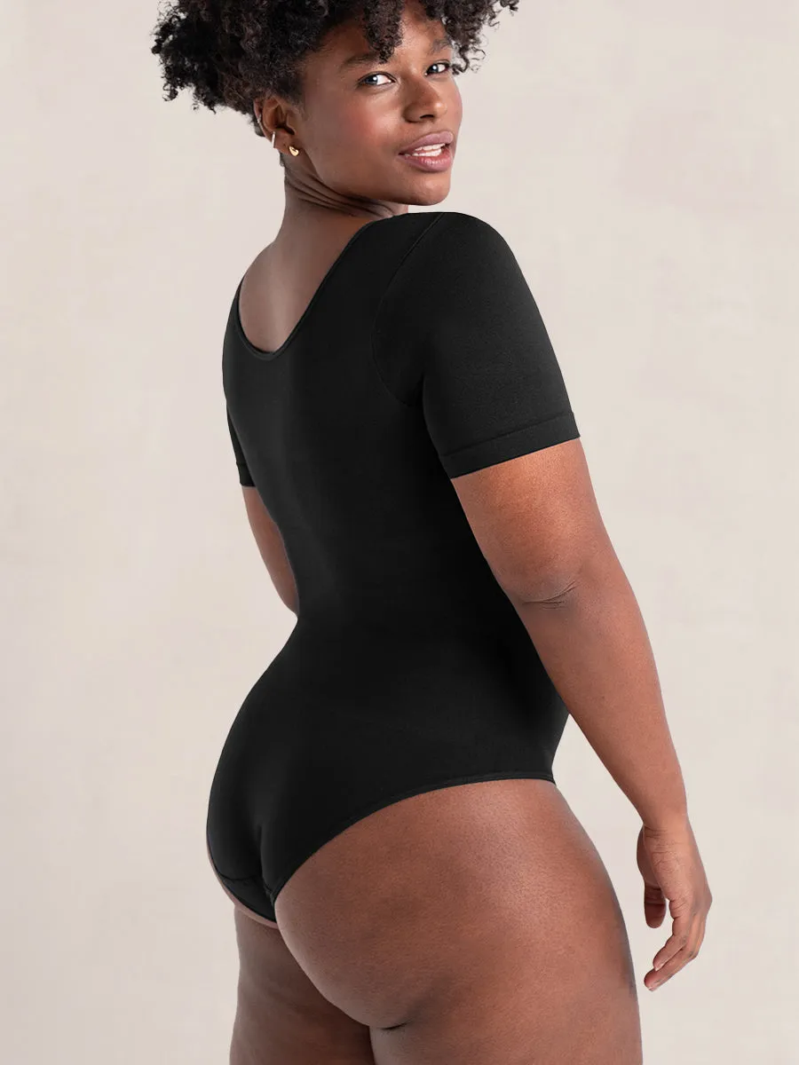 Buy 1, Get 1 FREE: 1 Short-Sleeve Bodysuit   1 FREE Mesh Shorts