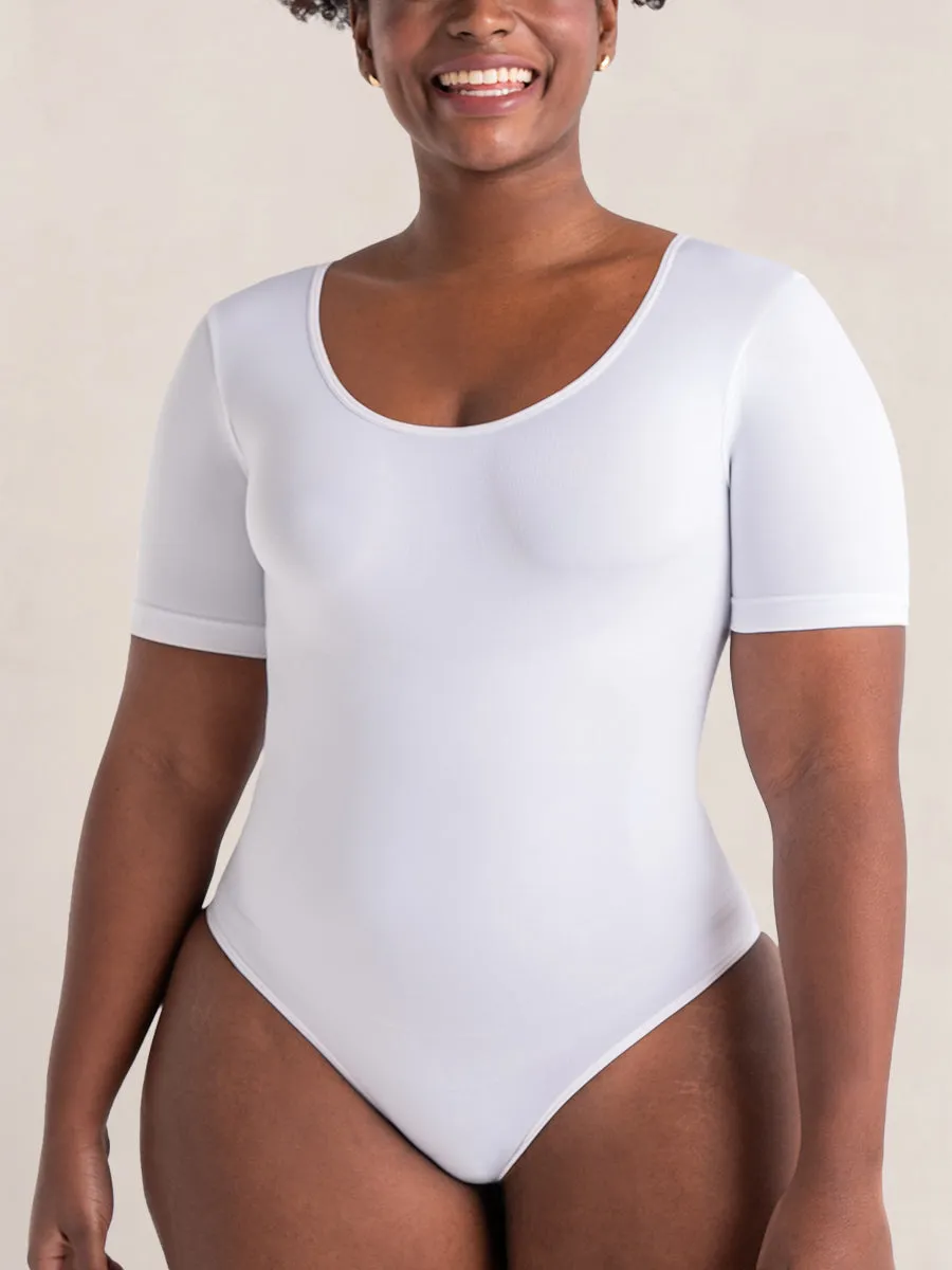 Buy 1, Get 1 FREE: 1 Short-Sleeve Bodysuit   1 FREE Mesh Shorts