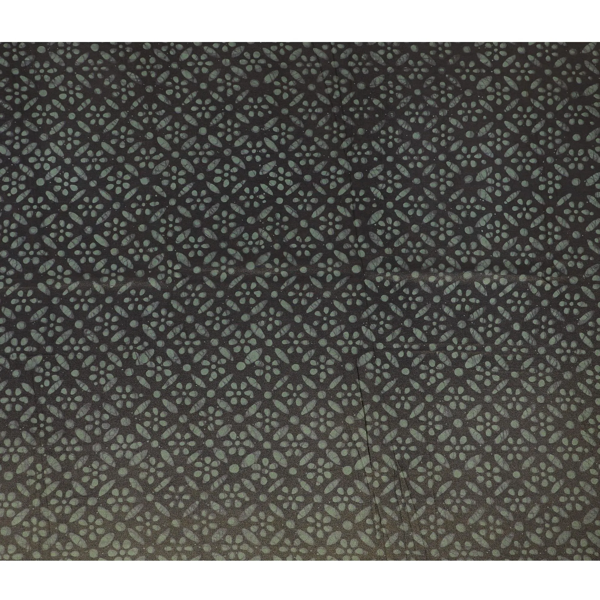 Charcoal Grey Organza Fabric - Abstract Pebble Dot Print, 110cm Width, Contemporary Sheer Elegance-D18944