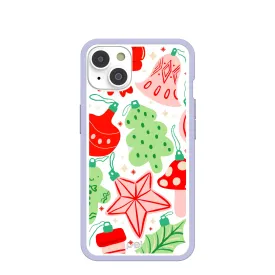 Clear Festive Flair iPhone 14 Case With Lavender Ridge