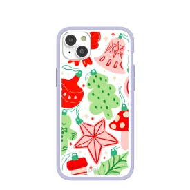 Clear Festive Flair iPhone 14 Plus Case With Lavender Ridge