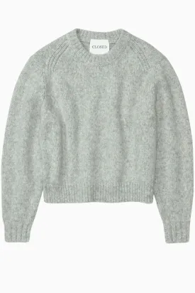 Closed Alpaca Knit Jumper - Light Grey Melange