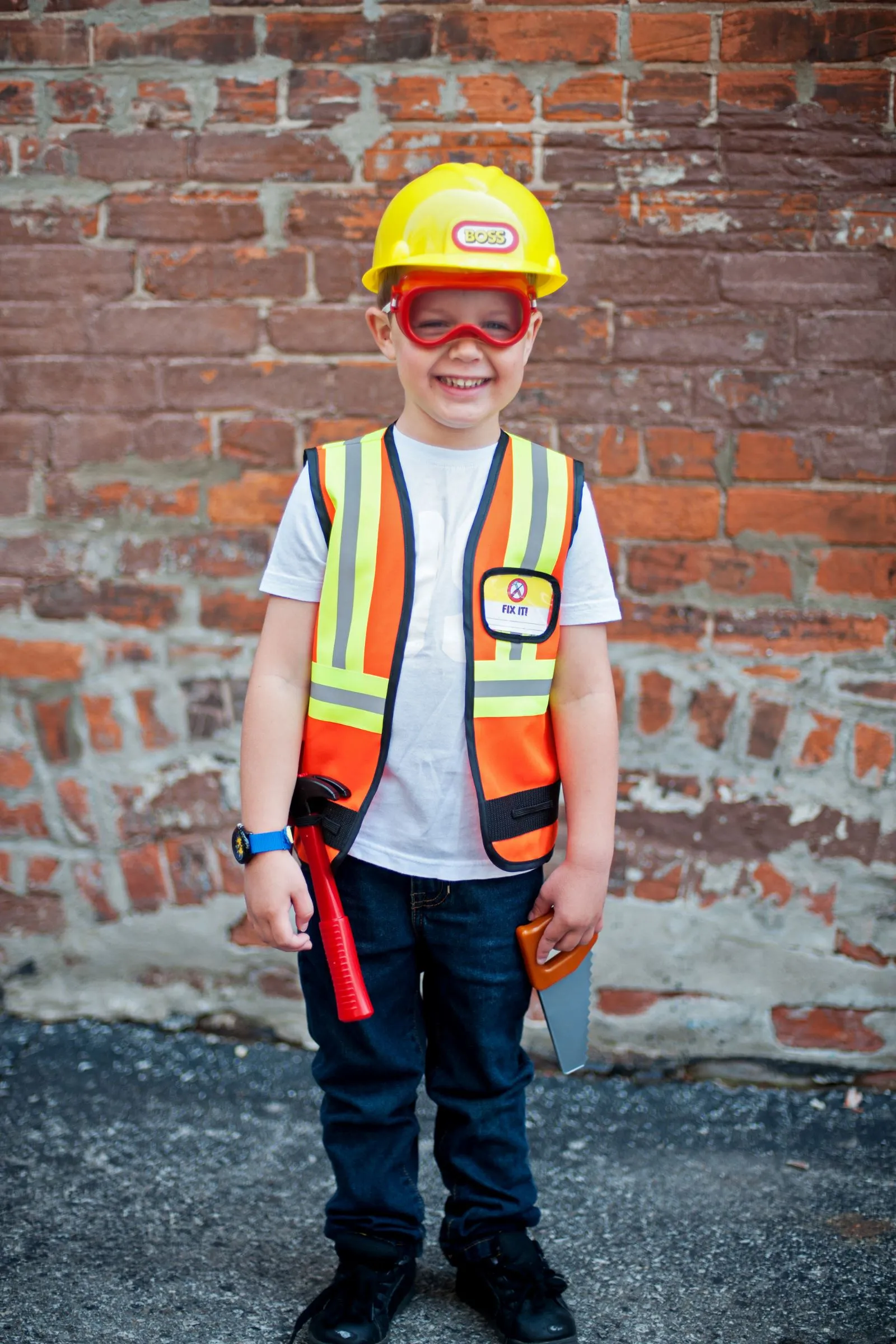 Construction Worker with Accessories