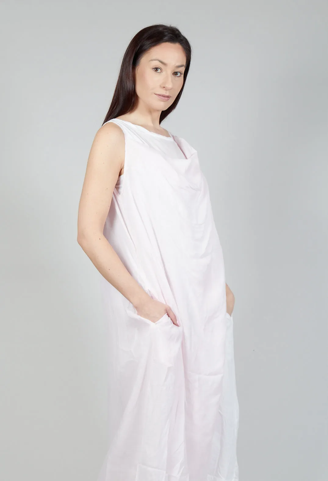 Cowl Neckline Dress in Rose 10% Cloud