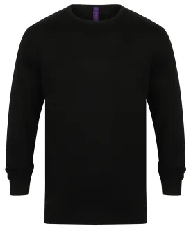 Crew neck jumper | Black