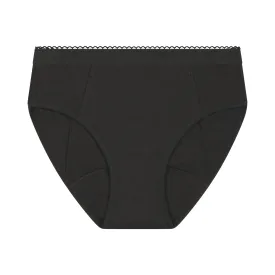 Culotte de règles fille en coton bio Flux Abondant Noir My Protect