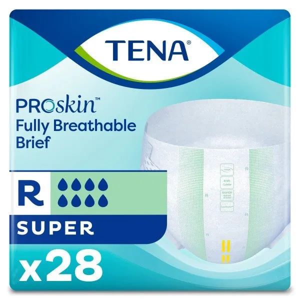 Culottes contre l'incontinence TENA®ProSkin™ Super, moyen, 34 po à 47 po vert - caisse de 56