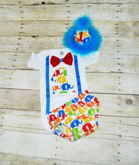 elephant smash cake outfit, elephant boys birthday outfit,boys birthday outfit, elephant Birthday set, elephant diaper cover, elephant tie