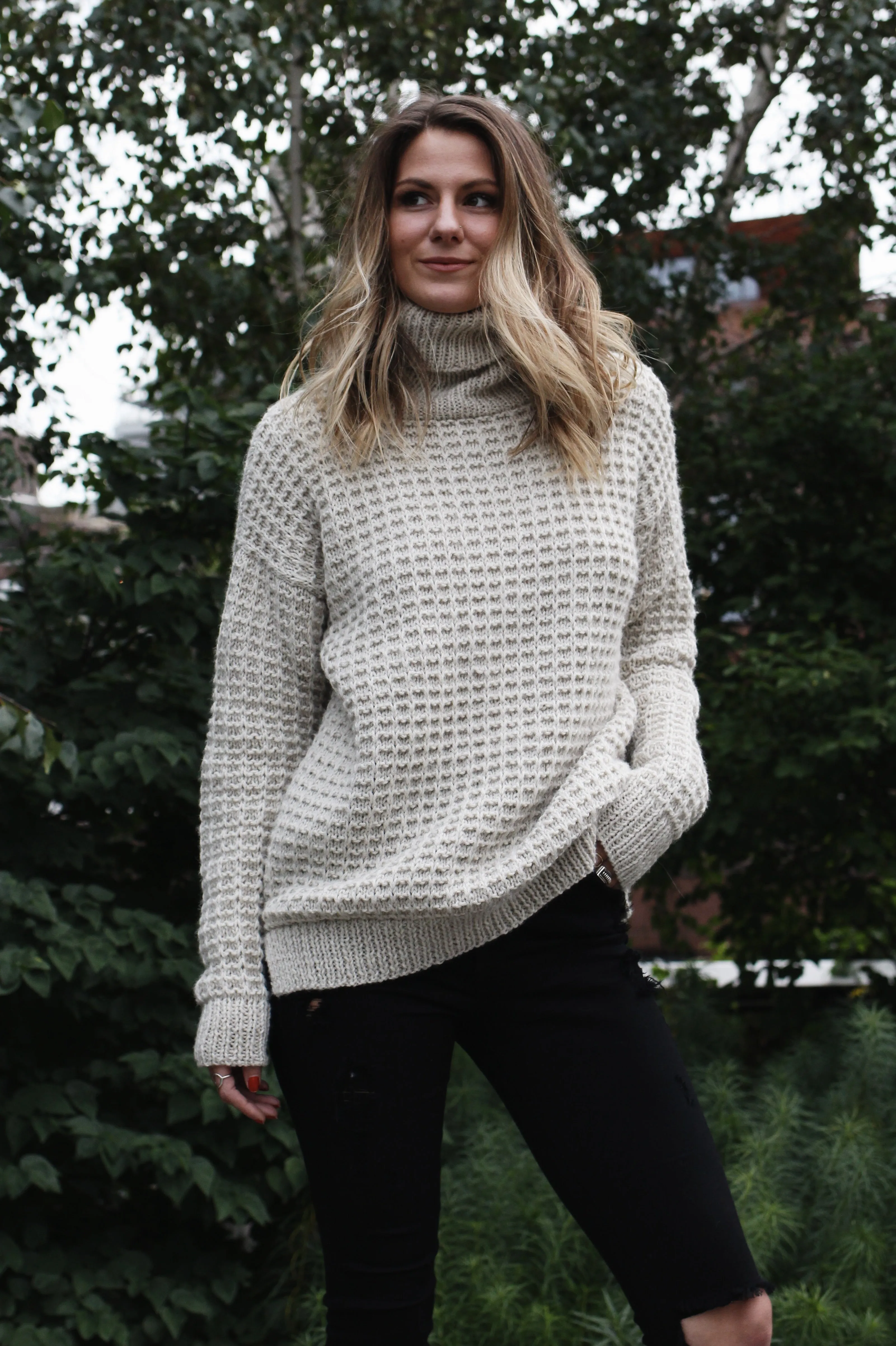 Evening in the Village Turtleneck (Knit)