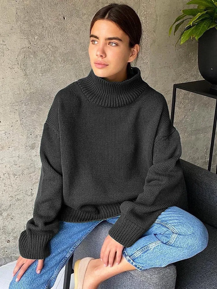 Freya Oversized Turtleneck Jumper