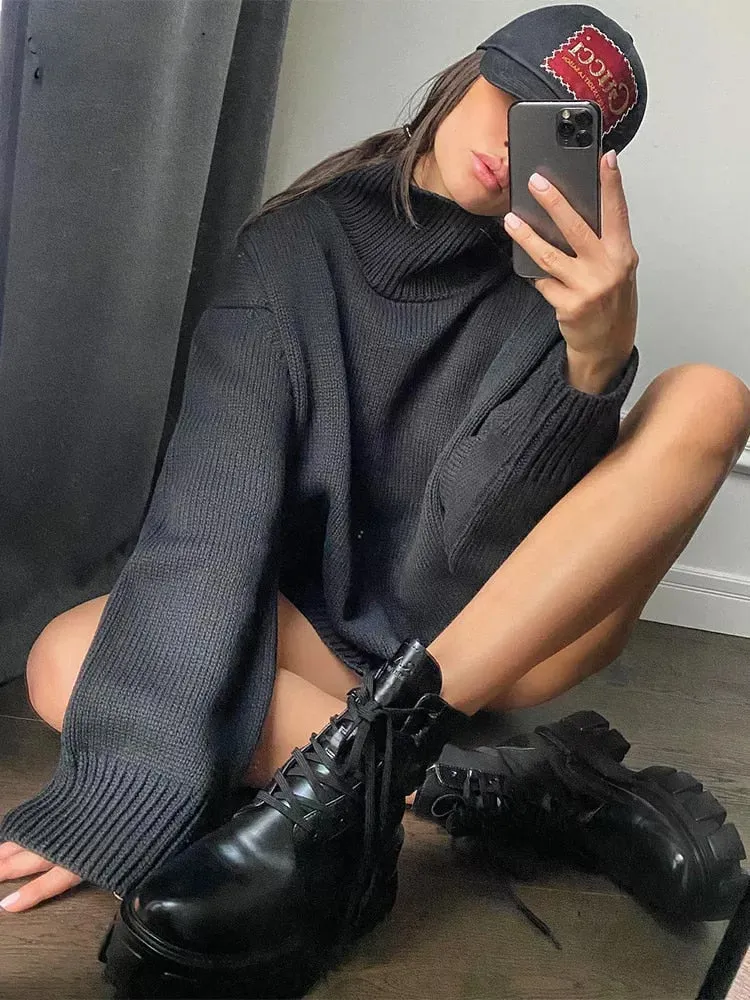 Freya Oversized Turtleneck Jumper