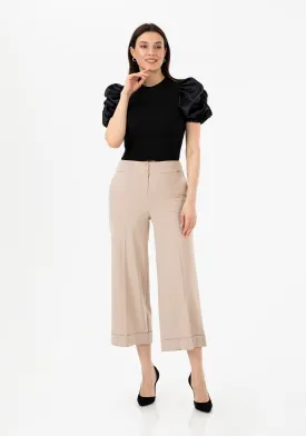 G-Line Stone Wide Leg Cropped Pants