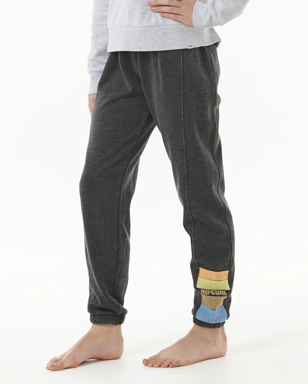 Girls High Tide Surf Joggers in Washed Black