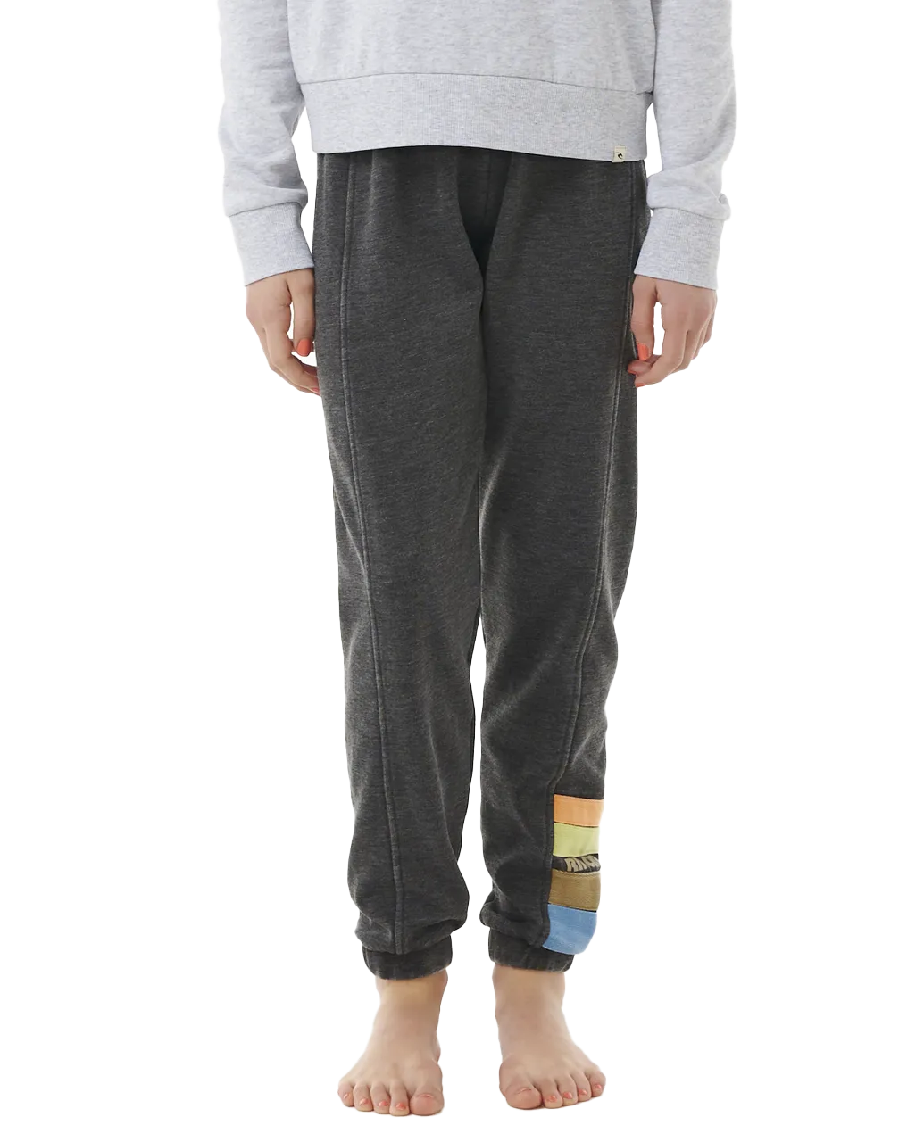 Girls High Tide Surf Joggers in Washed Black