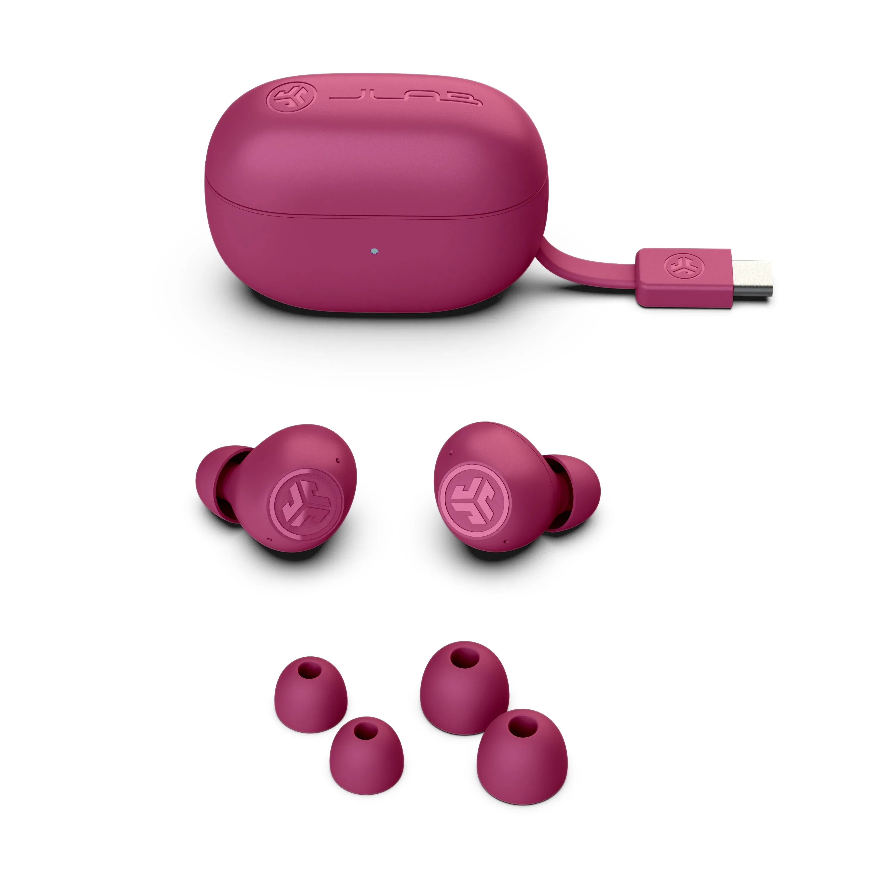 Go Pop ANC True Wireless Earbuds Fuchsia