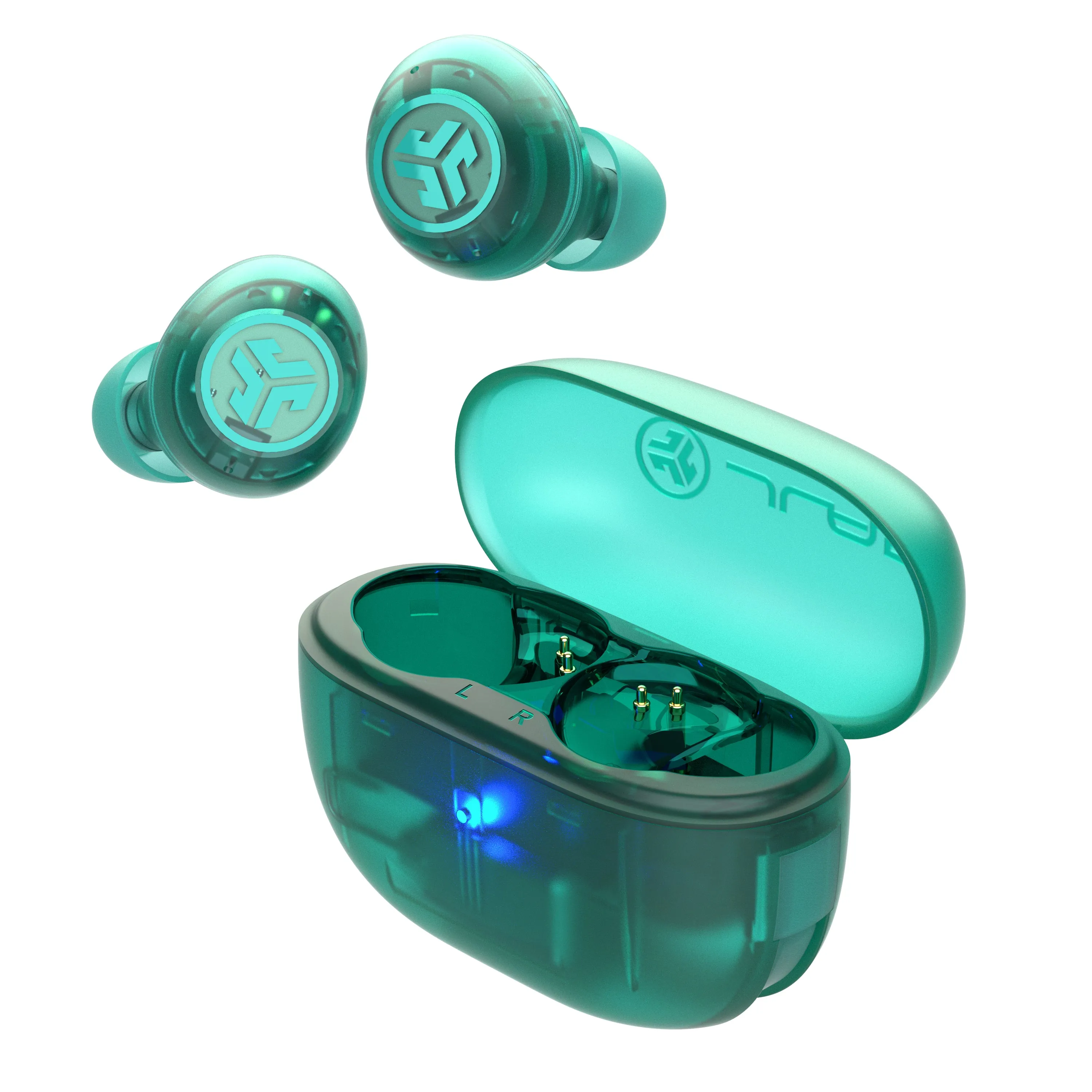 Go Pop ANC True Wireless Earbuds Transparent Teal