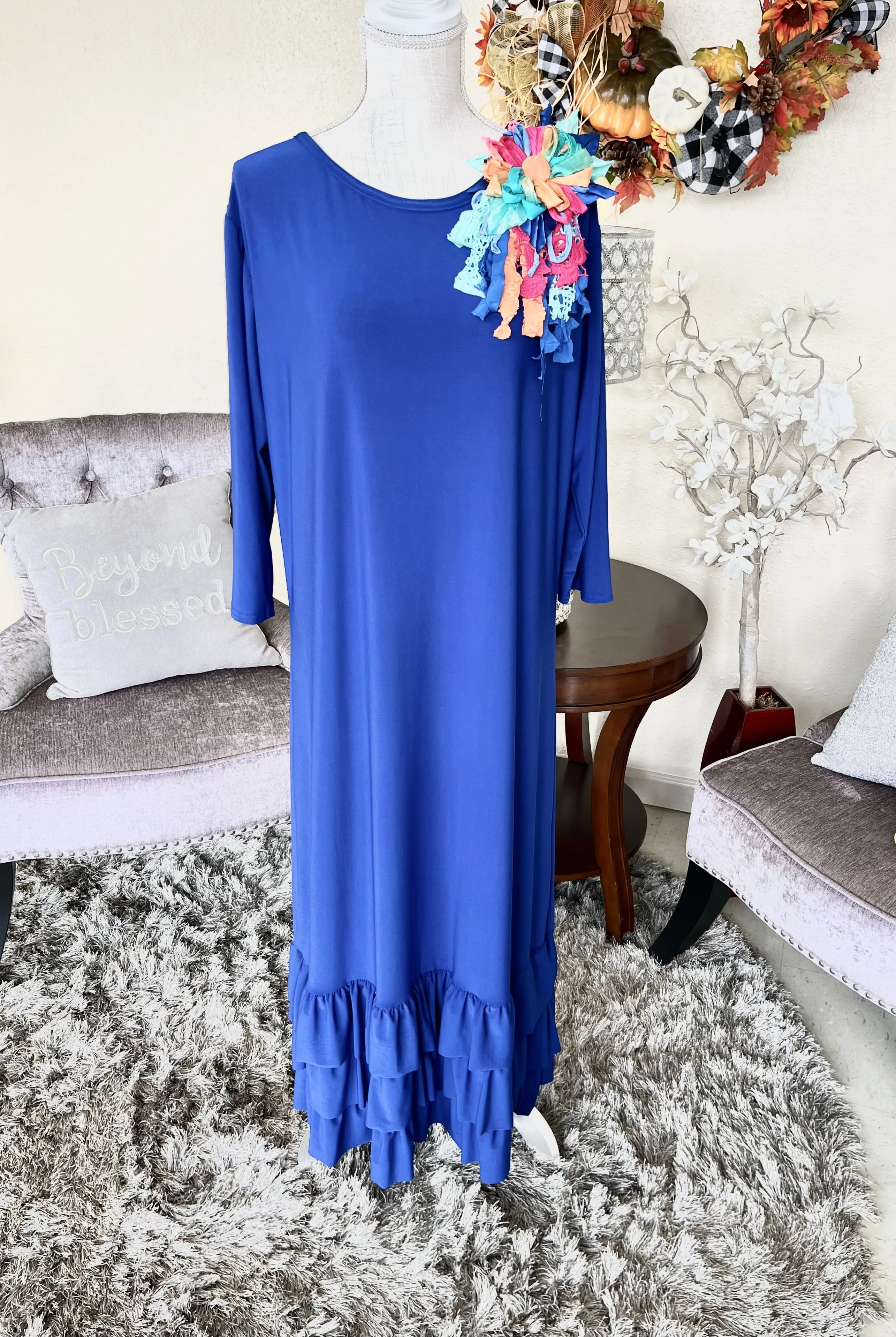 Gracie Royal Blue ITY Layering Dress