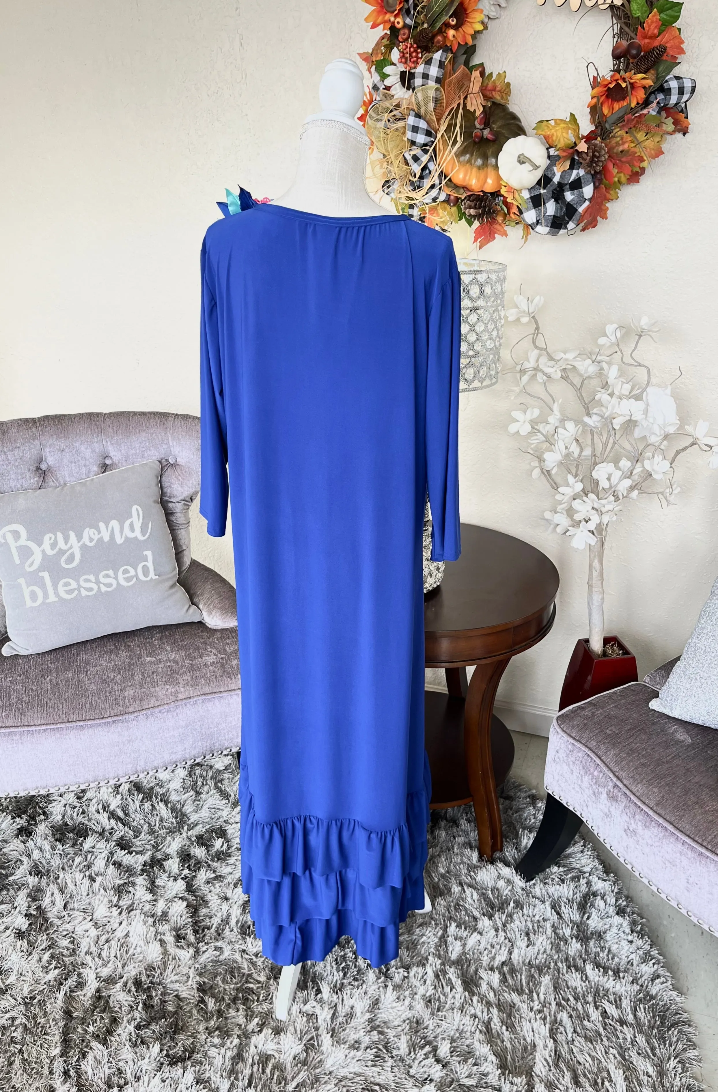 Gracie Royal Blue ITY Layering Dress