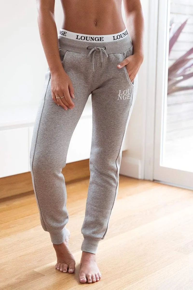 Gray Fitted Joggers